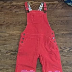 Boden girls corduroy overalls